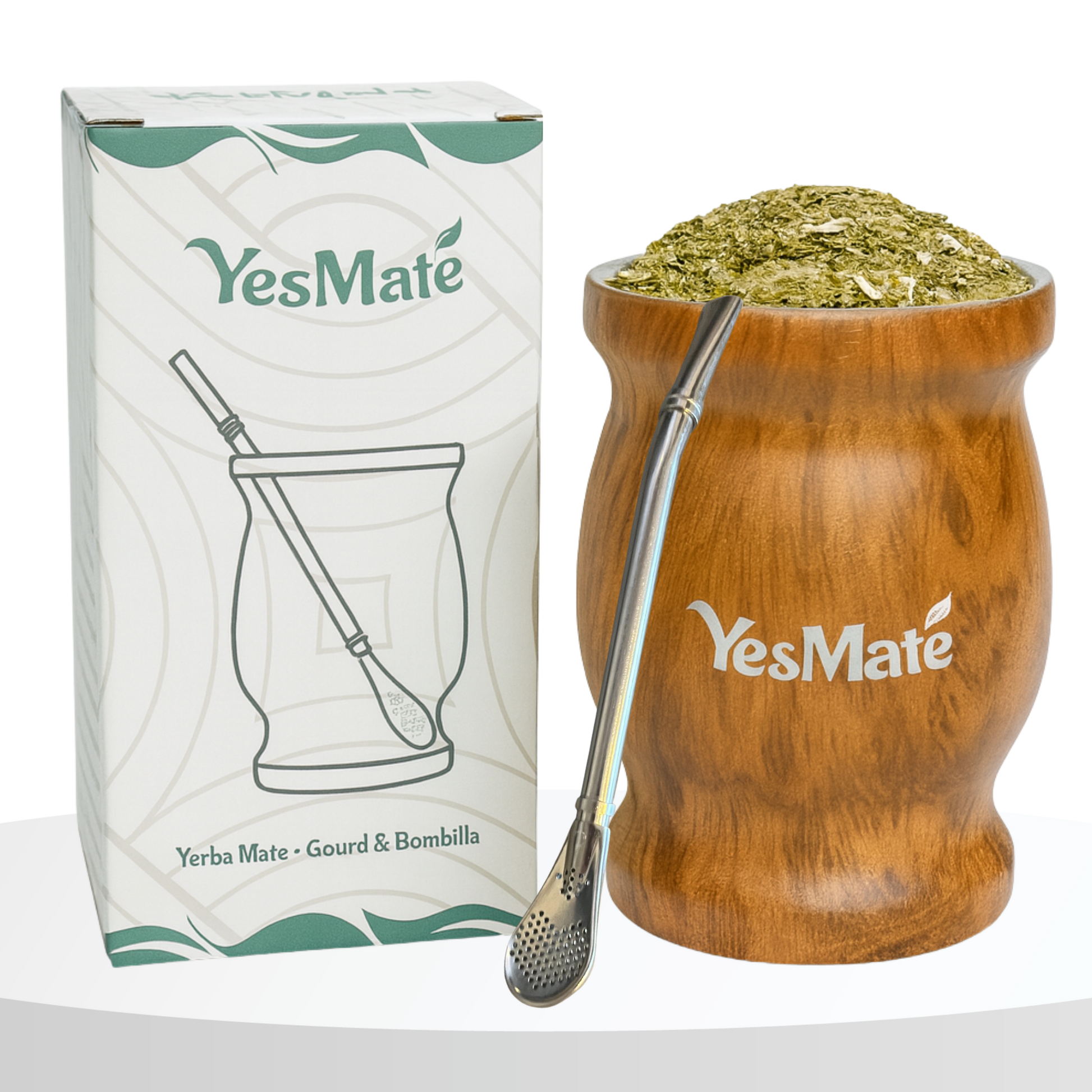YesMate Yerba Mate Kit (Gourd + Bombilla)
