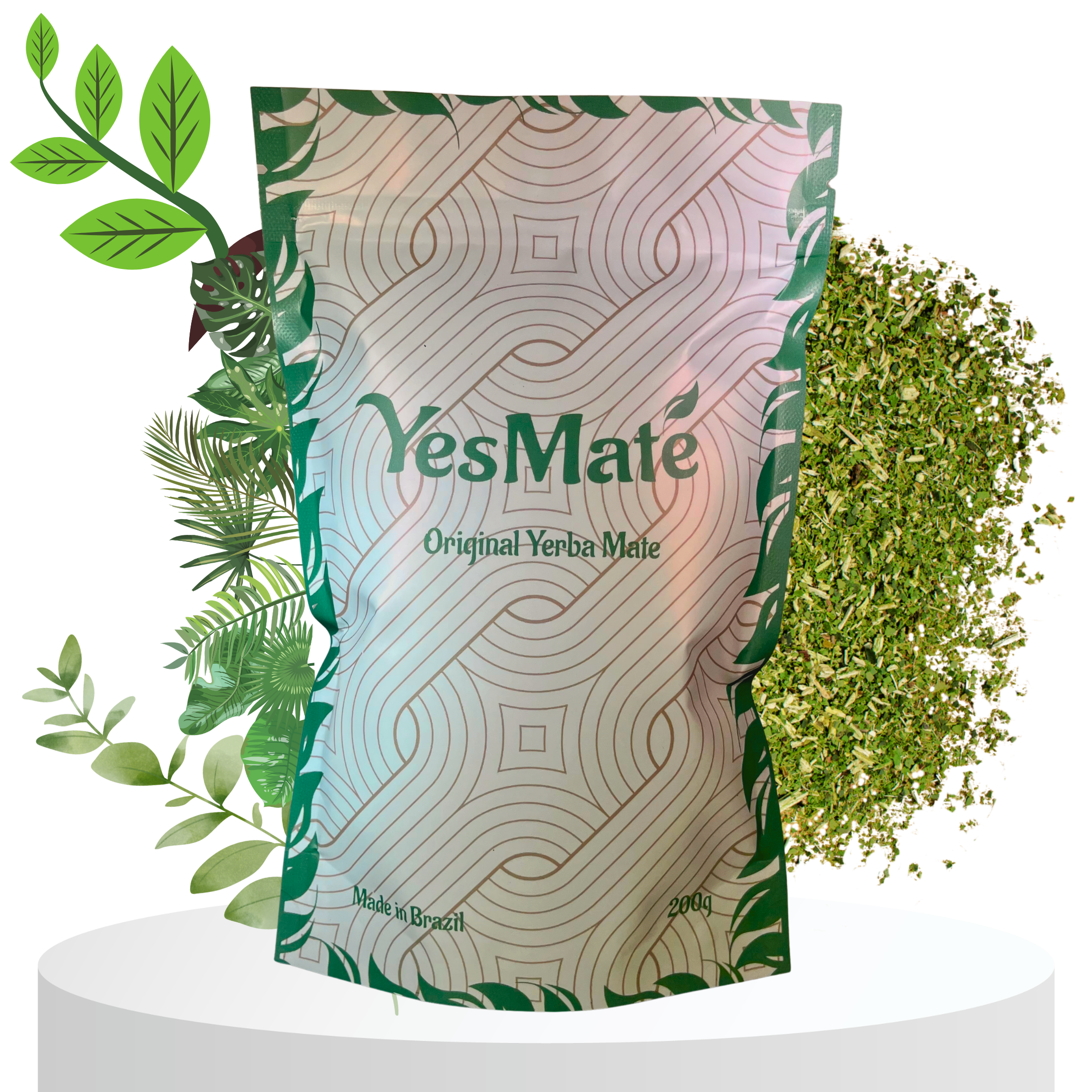 YesMate Original Yerba Mate - Loose Leaf Tea (200 g) YesMate