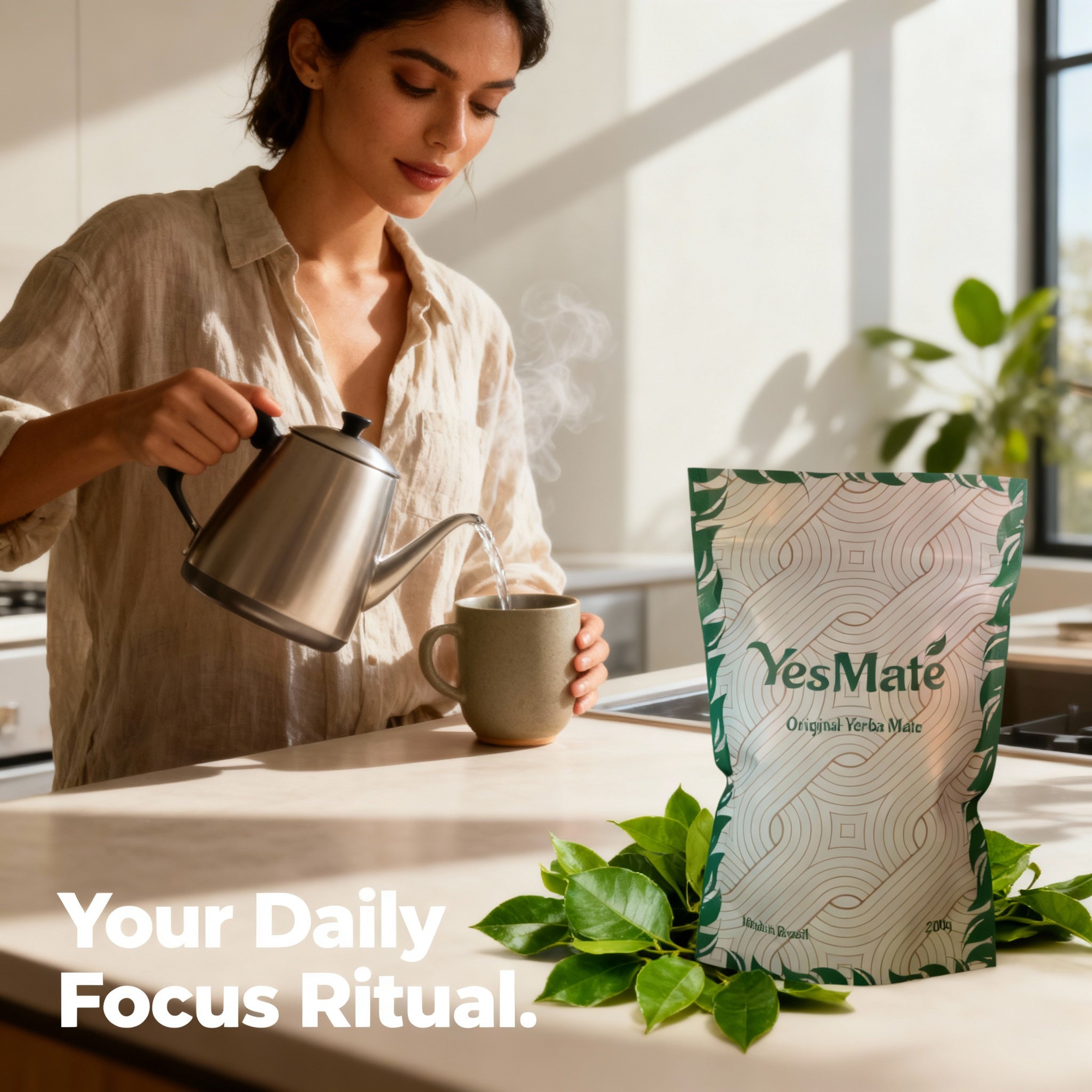 YesMate Original Yerba Mate - Loose Leaf Tea (200 g) YesMate