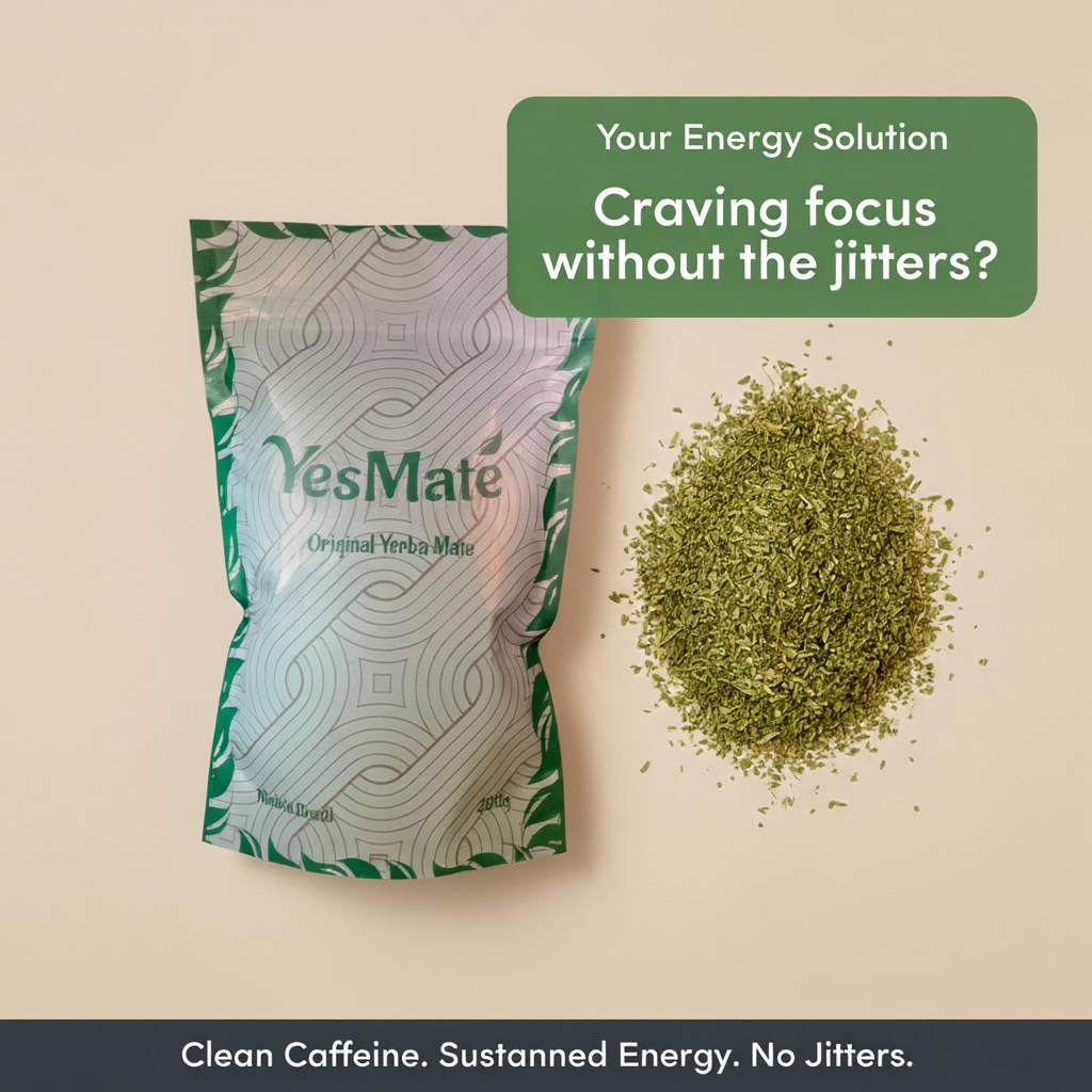 YesMate Original Yerba Mate - Loose Leaf Tea (200 g) YesMate