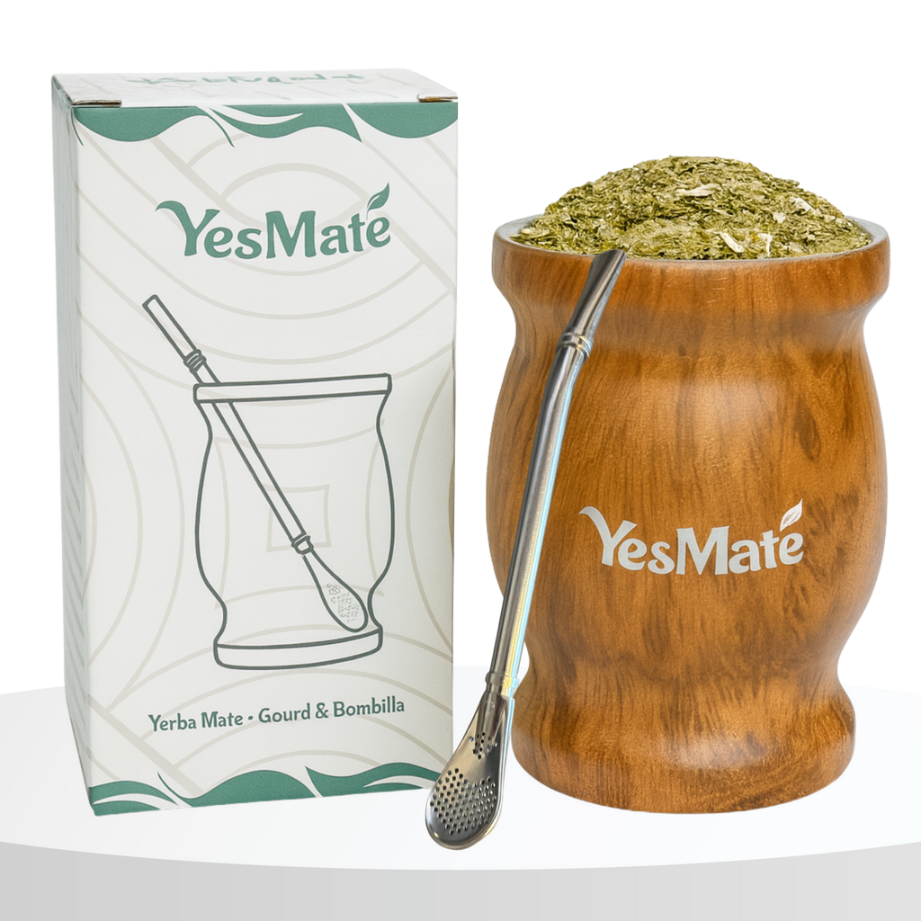 YesMate Ultimate Yerba Mate Kit (Gourd, Bombilla, Thermos & 2 x 500g Bags)