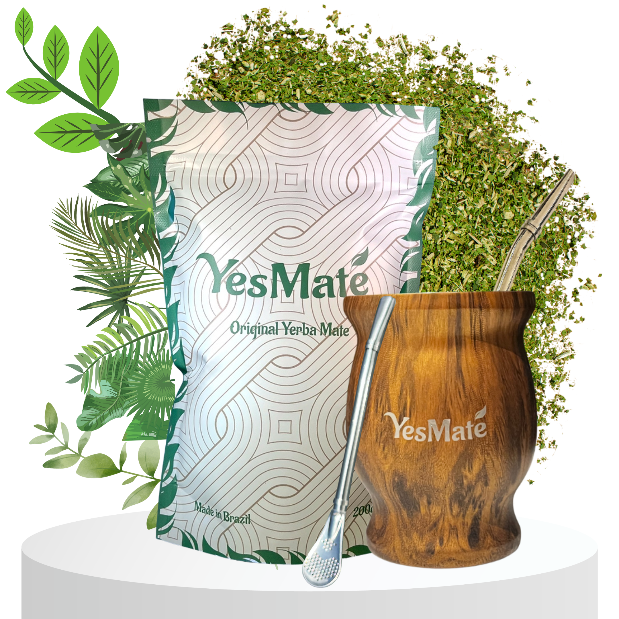 YesMate Yerba Mate Kit + 200g Loose Leaf YesMate