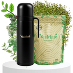 YesMate 1L Thermos Flask + 500g Yerba Mate